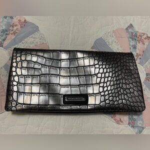 Foldable Steve Madden Alligator Embossed PVC Clutch